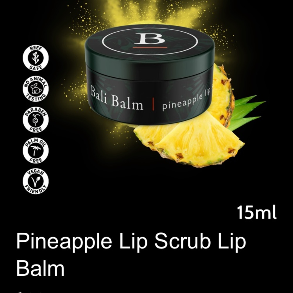 💃🏻 Bali Pineapple Lip Scrub Lip Balm 💃🏻